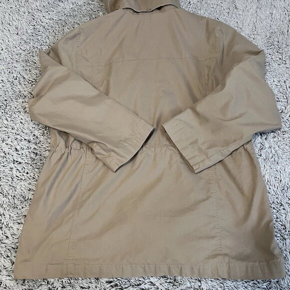 London Fog Women's Trench Coat with Removable Hood Vintage Size XL - Picture 2 of 8